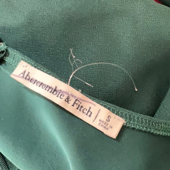 Abercrombie & Fitch Mini Dress Teal Ring-Front Event Size S - Picture 10 of 11